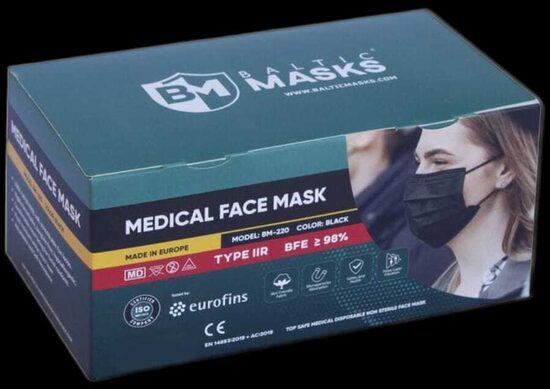 Sejas maskas, melna krāsa, 50gb.